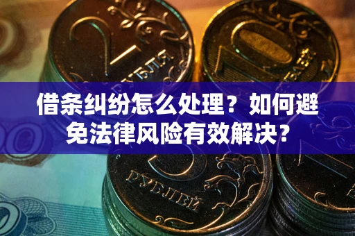 济南借条纠纷怎么处理？如何避免法律风险有效解决？
