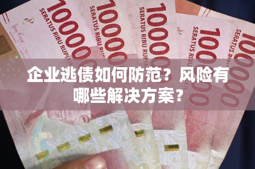 济南企业逃债如何防范？风险有哪些解决方案？