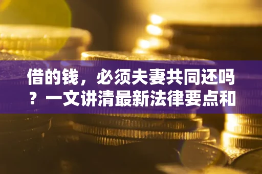 济南借的钱，必须夫妻共同还吗？一文讲清最新法律要点和避坑指南