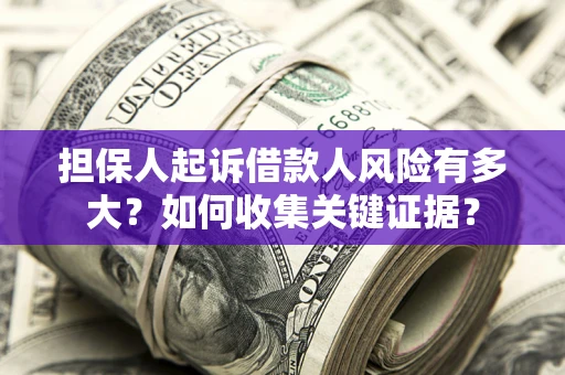 济南担保人起诉借款人风险有多大？如何收集关键证据？
