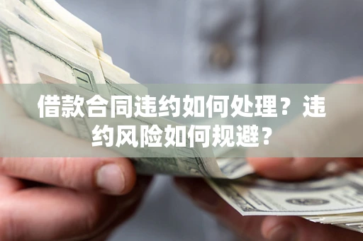 济南借款合同违约如何处理？违约风险如何规避？